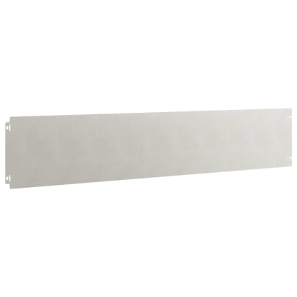 Lawn Edging 10 pcs 20 x 103 cm Stainless Steel Silver