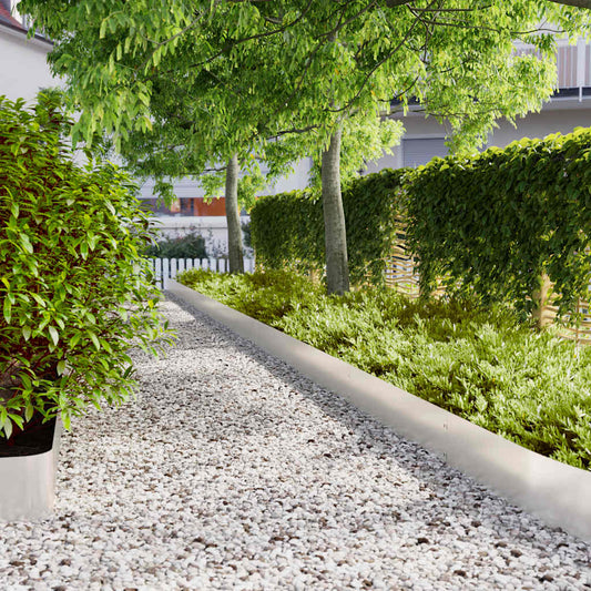 Lawn Edging 10 pcs 20 x 103 cm Stainless Steel Silver