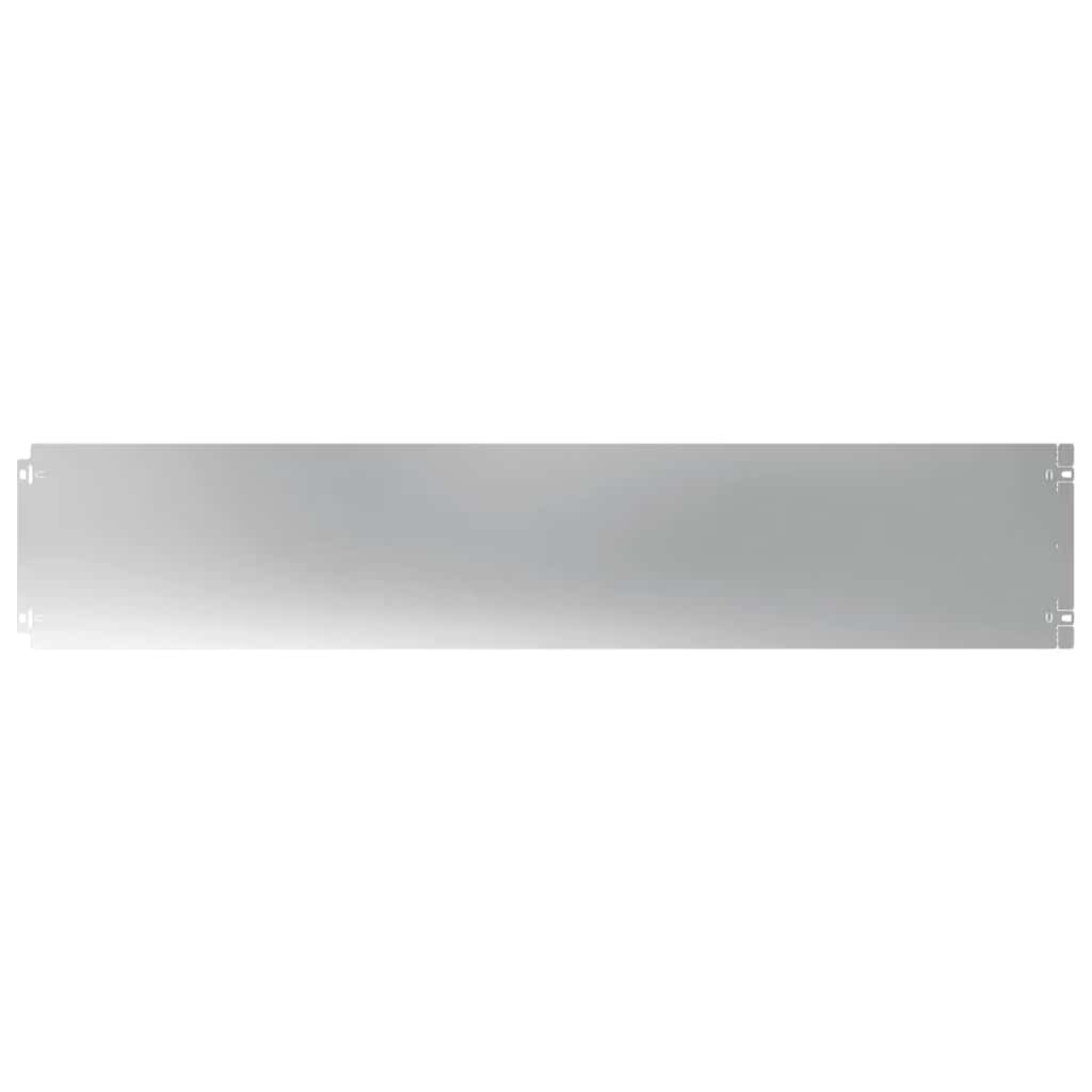 Lawn Edging 10 pcs 20 x 103 cm Galvanised Steel Silver