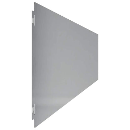 Lawn Edging 10 pcs 20 x 103 cm Galvanised Steel Silver