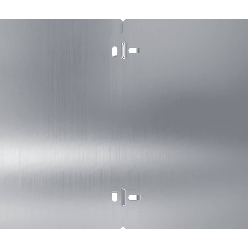 Lawn Edging 10 pcs 20 x 103 cm Galvanised Steel Silver