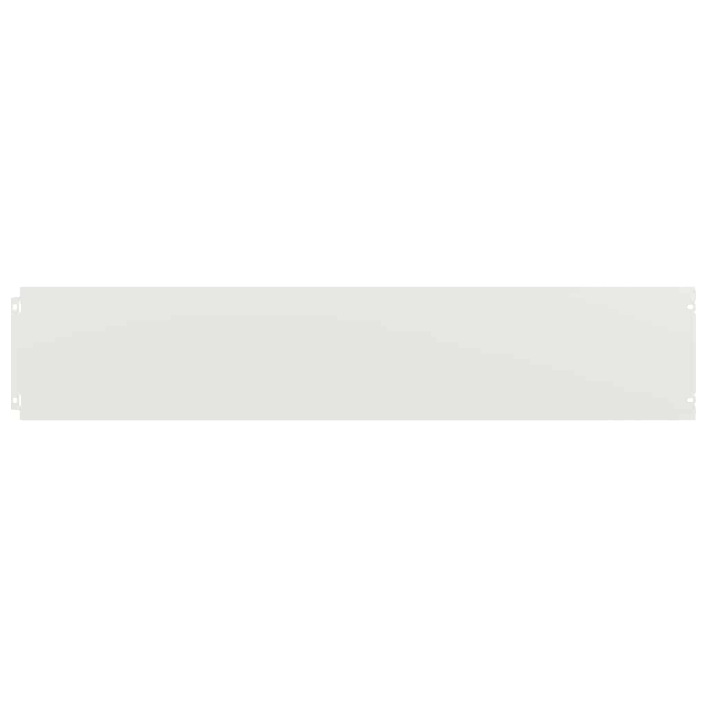 Lawn Edgings 30 pcs White 20x103 cm Cold-rolled Steel