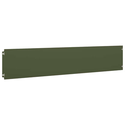 Lawn Edgings 30 pcs Olive Green 20x103 cm Cold-rolled Steel