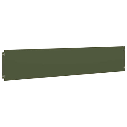 Lawn Edgings 30 pcs Olive Green 20x103 cm Cold-rolled Steel