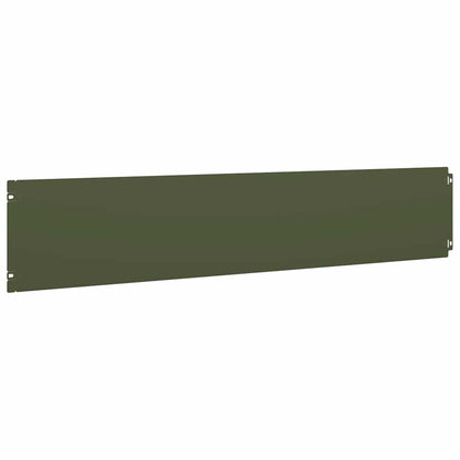 Lawn Edgings 30 pcs Olive Green 20x103 cm Cold-rolled Steel