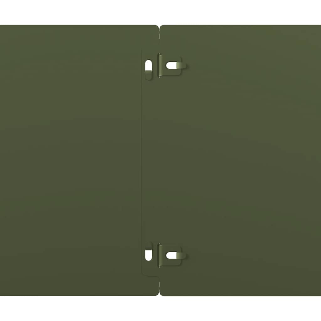 Lawn Edgings 30 pcs Olive Green 20x103 cm Cold-rolled Steel