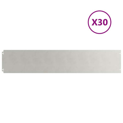 Lawn Edgings 30 pcs 20x103 cm Stainless Steel