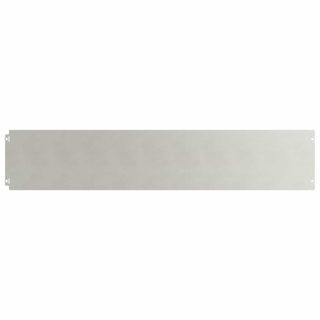 Lawn Edging 30 pcs 20 x 103 cm Stainless Steel Silver