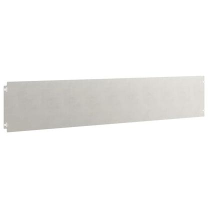 Lawn Edging 30 pcs 20 x 103 cm Stainless Steel Silver