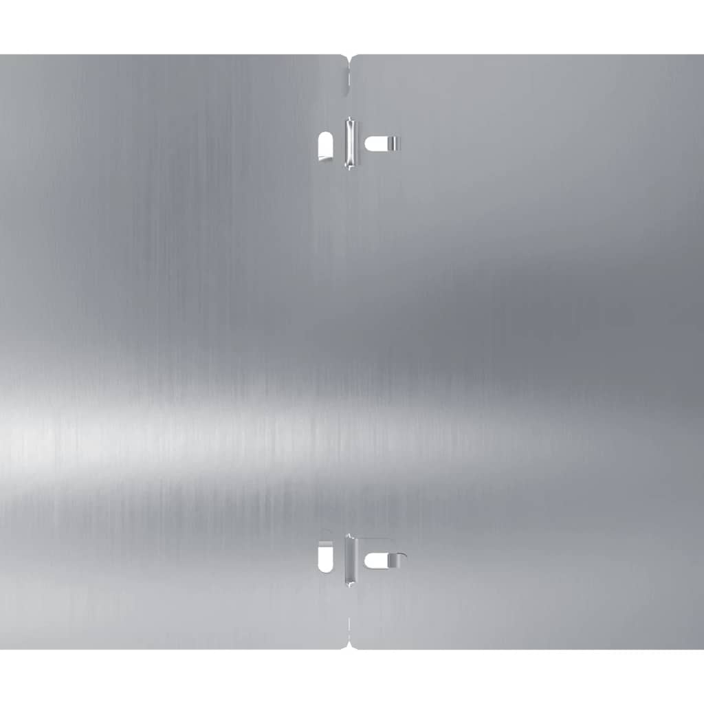 Lawn Edging 30 pcs 20 x 103 cm Galvanised Steel Silver