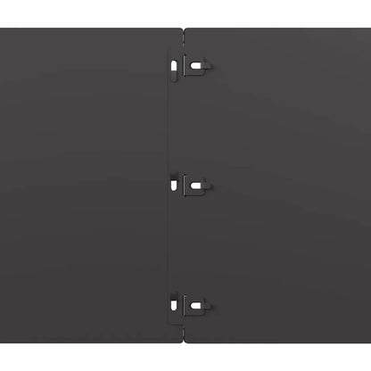 Lawn Edgings 10 pcs Black 25x103 cm Cold-rolled Steel