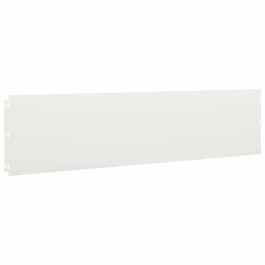 Lawn Edgings 10 pcs White 25x103 cm Cold-rolled Steel