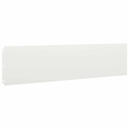 Lawn Edgings 10 pcs White 25x103 cm Cold-rolled Steel