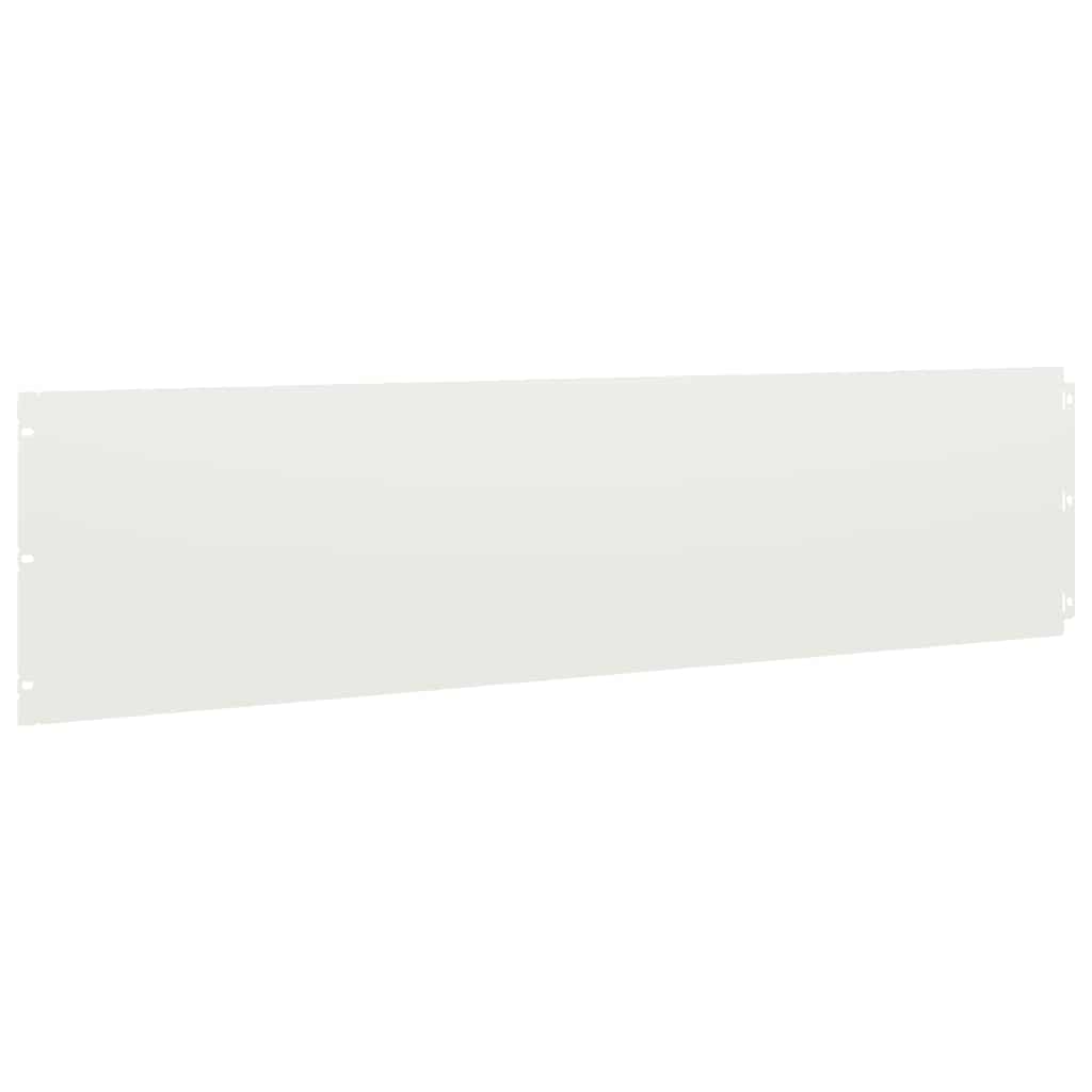 Lawn Edgings 10 pcs White 25x103 cm Cold-rolled Steel
