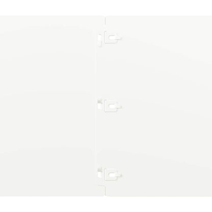 Lawn Edgings 10 pcs White 25x103 cm Cold-rolled Steel