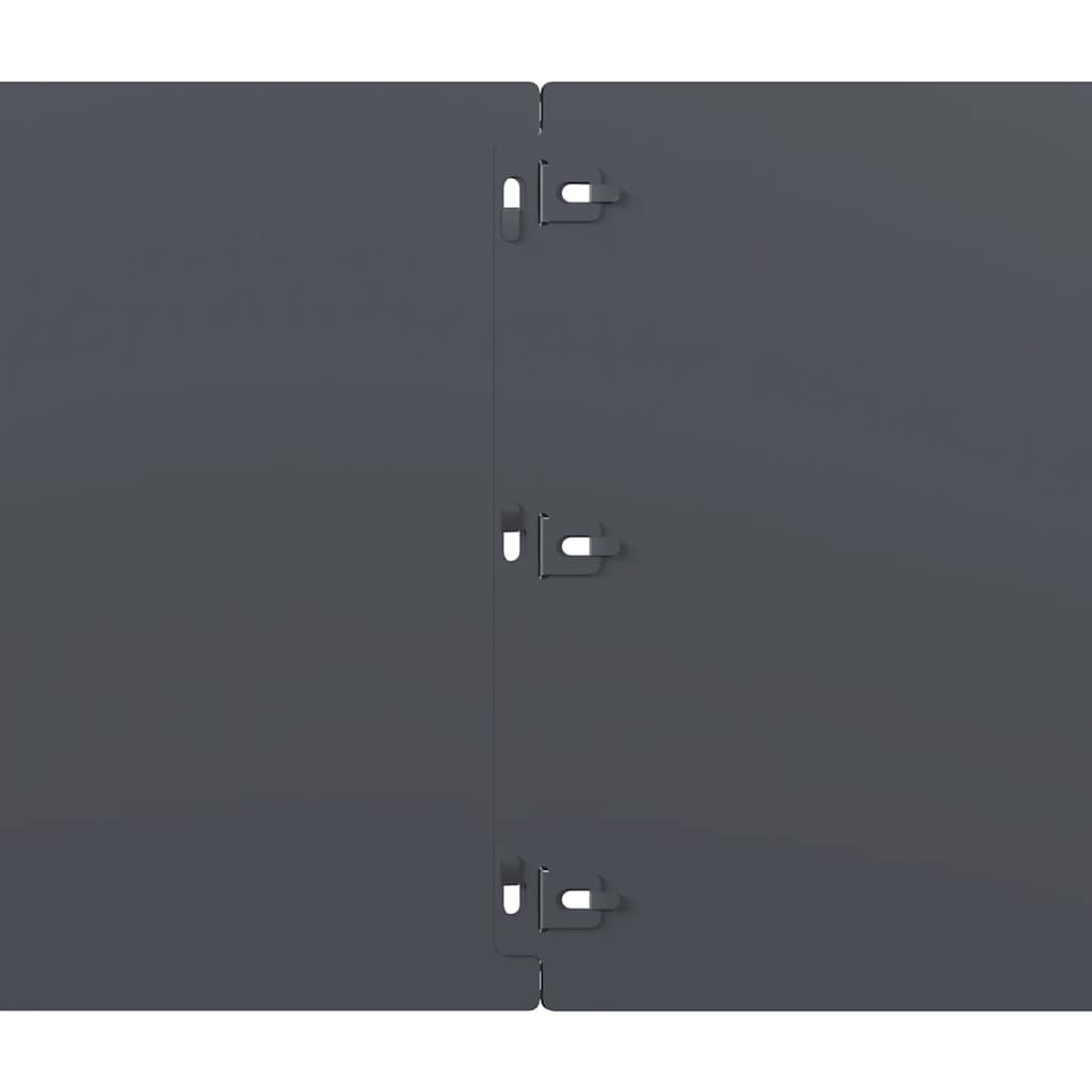 Lawn Edgings 10 pcs Anthracite 25x103 cm Cold-rolled Steel