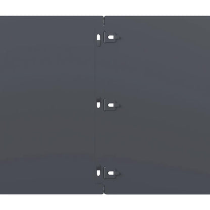 Lawn Edgings 10 pcs Anthracite 25x103 cm Cold-rolled Steel