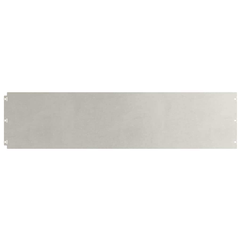 Lawn Edging 10 pcs 25 x 103 cm Stainless Steel Silver