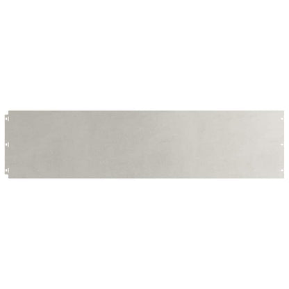 Lawn Edging 10 pcs 25 x 103 cm Stainless Steel Silver