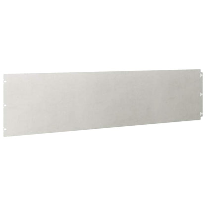 Lawn Edging 10 pcs 25 x 103 cm Stainless Steel Silver