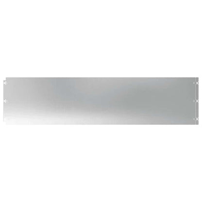 Lawn Edging 10 pcs 25 x 103 cm Galvanised Steel Silver
