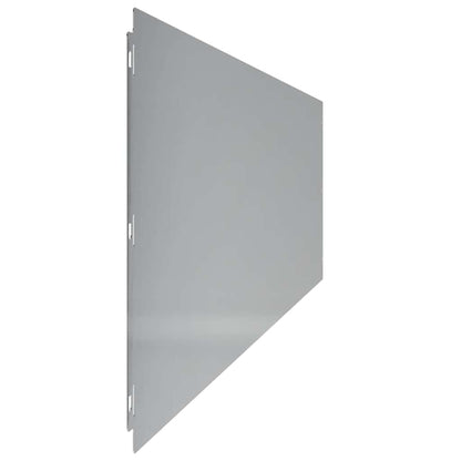 Lawn Edging 10 pcs 25 x 103 cm Galvanised Steel Silver