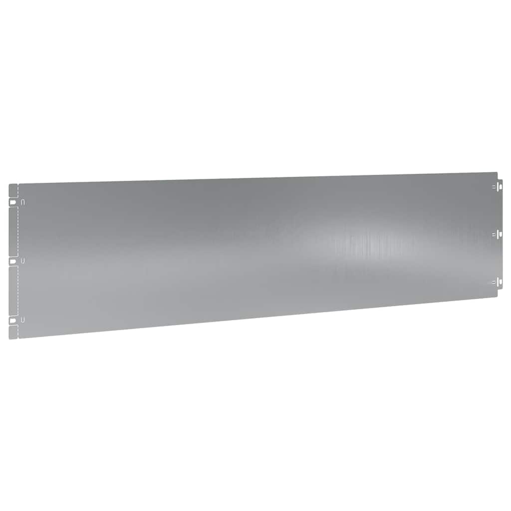 Lawn Edging 10 pcs 25 x 103 cm Galvanised Steel Silver