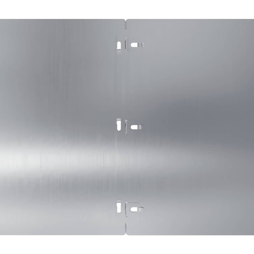 Lawn Edgings 10 pcs 25x103 cm Galvanised Steel