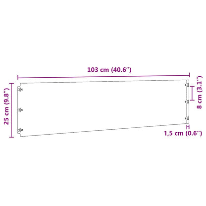 Lawn Edgings 10 pcs 25x103 cm Galvanised Steel