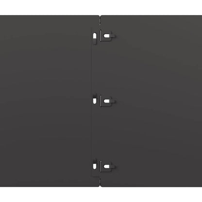 Lawn Edgings 20 pcs Black 25x103 cm Cold-rolled Steel