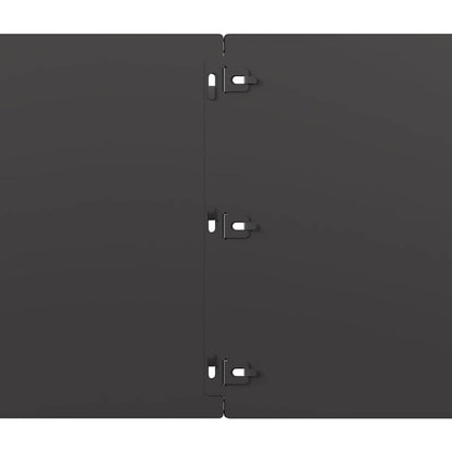 Lawn Edgings 20 pcs Black 25x103 cm Cold-rolled Steel