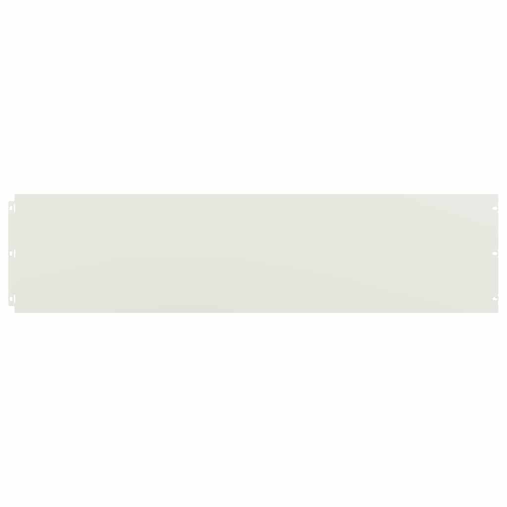 Lawn Edgings 20 pcs White 25x103 cm Cold-rolled Steel