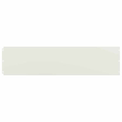 Lawn Edgings 20 pcs White 25x103 cm Cold-rolled Steel