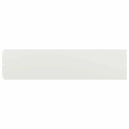 Lawn Edgings 20 pcs White 25x103 cm Cold-rolled Steel