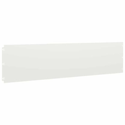 Lawn Edgings 20 pcs White 25x103 cm Cold-rolled Steel