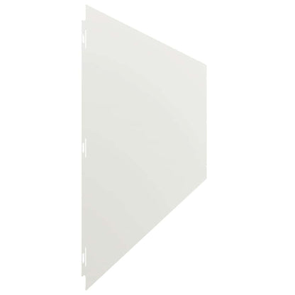 Lawn Edgings 20 pcs White 25x103 cm Cold-rolled Steel
