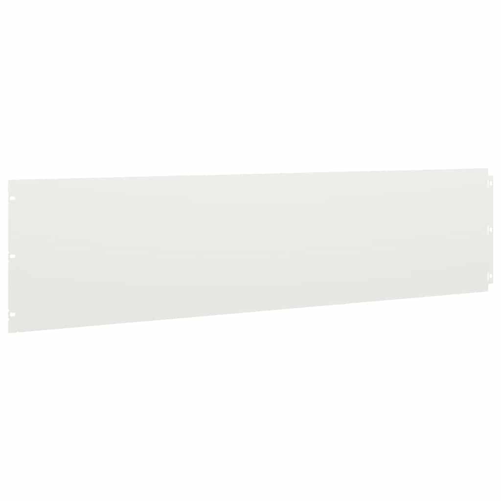 Lawn Edgings 20 pcs White 25x103 cm Cold-rolled Steel