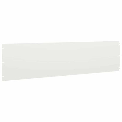 Lawn Edgings 20 pcs White 25x103 cm Cold-rolled Steel