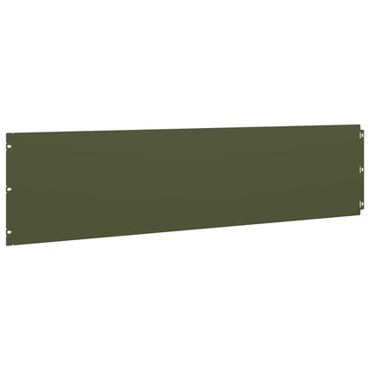 Lawn Edgings 20 pcs Olive Green 25x103 cm Cold-rolled Steel