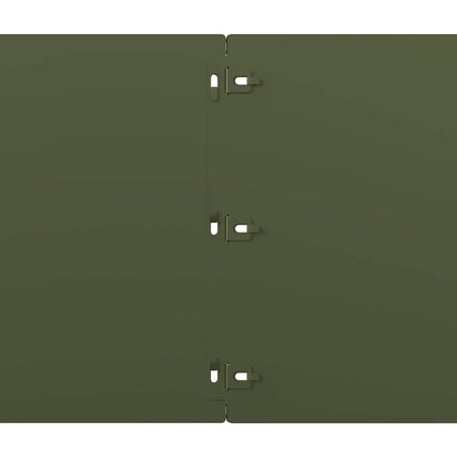 Lawn Edgings 20 pcs Olive Green 25x103 cm Cold-rolled Steel
