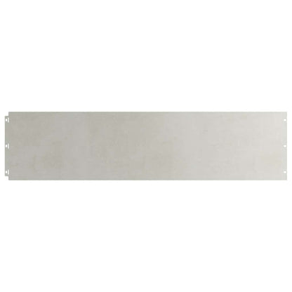 Lawn Edging 20 pcs 25 x 103 cm Stainless Steel Silver