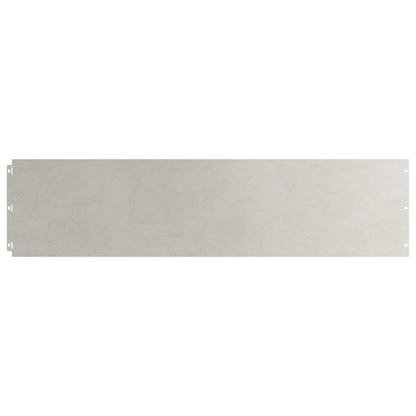 Lawn Edging 20 pcs 25 x 103 cm Stainless Steel Silver