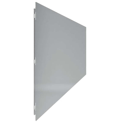 Lawn Edging 20 pcs 25 x 103 cm Galvanised Steel Silver