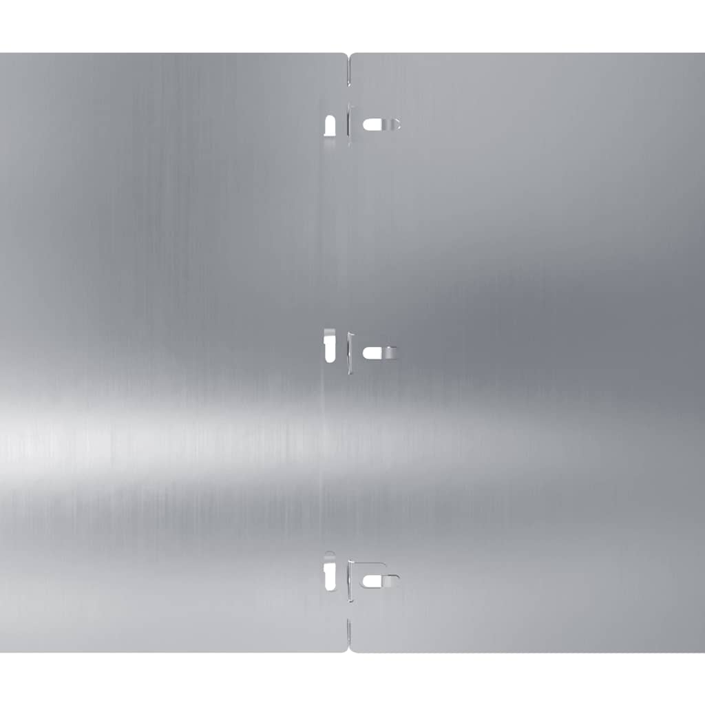 Lawn Edging 20 pcs 25 x 103 cm Galvanised Steel Silver