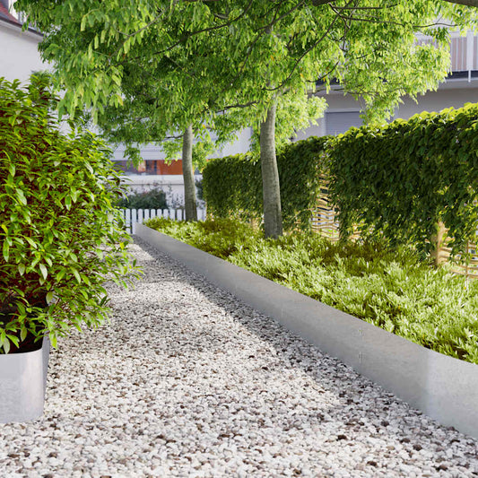 Lawn Edgings 20 pcs 25x103 cm Galvanised Steel