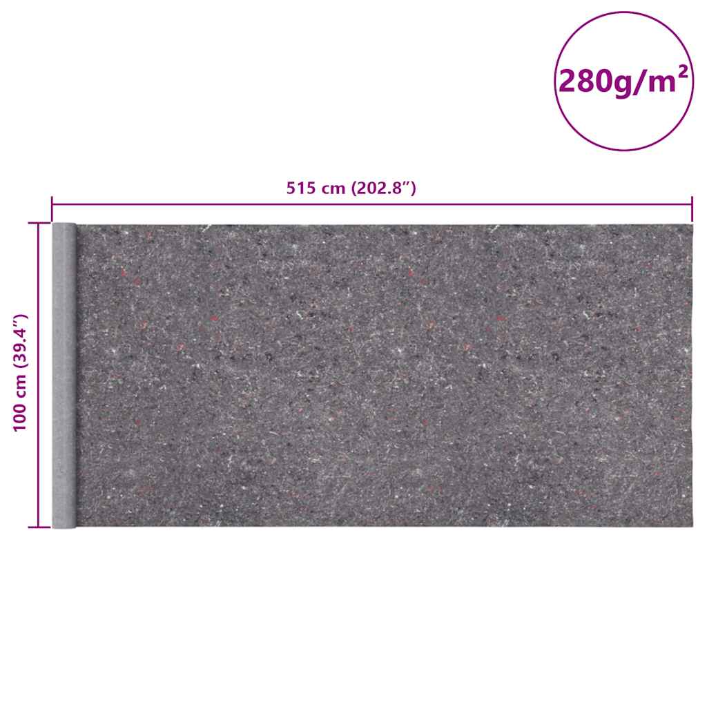 Non-slip Painter Fleeces 2 pcs 5 m 280 g/m² Grey