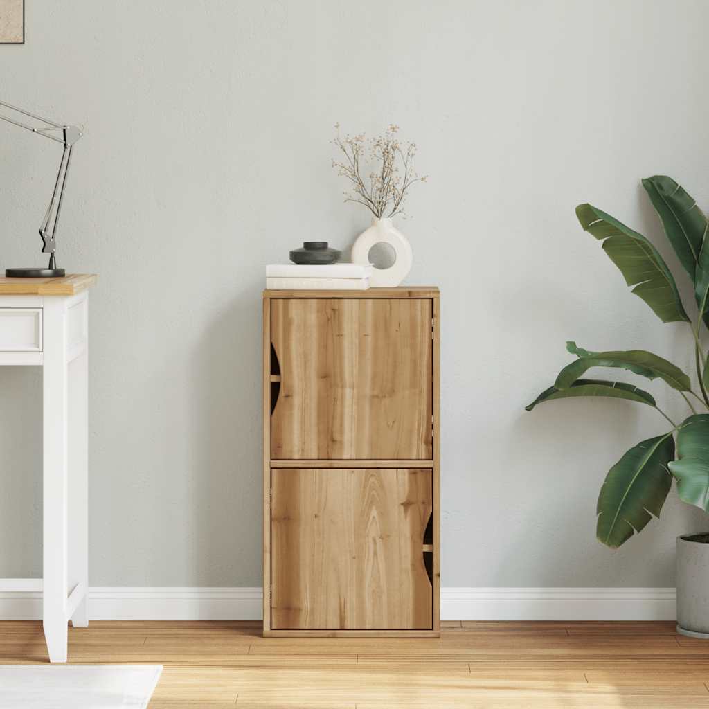 Side Cabinet "ODDA" 40x24x79 cm Solid Wood Pine