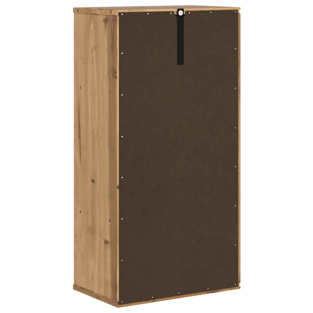 Side Cabinet "ODDA" 40x24x79 cm Solid Wood Pine