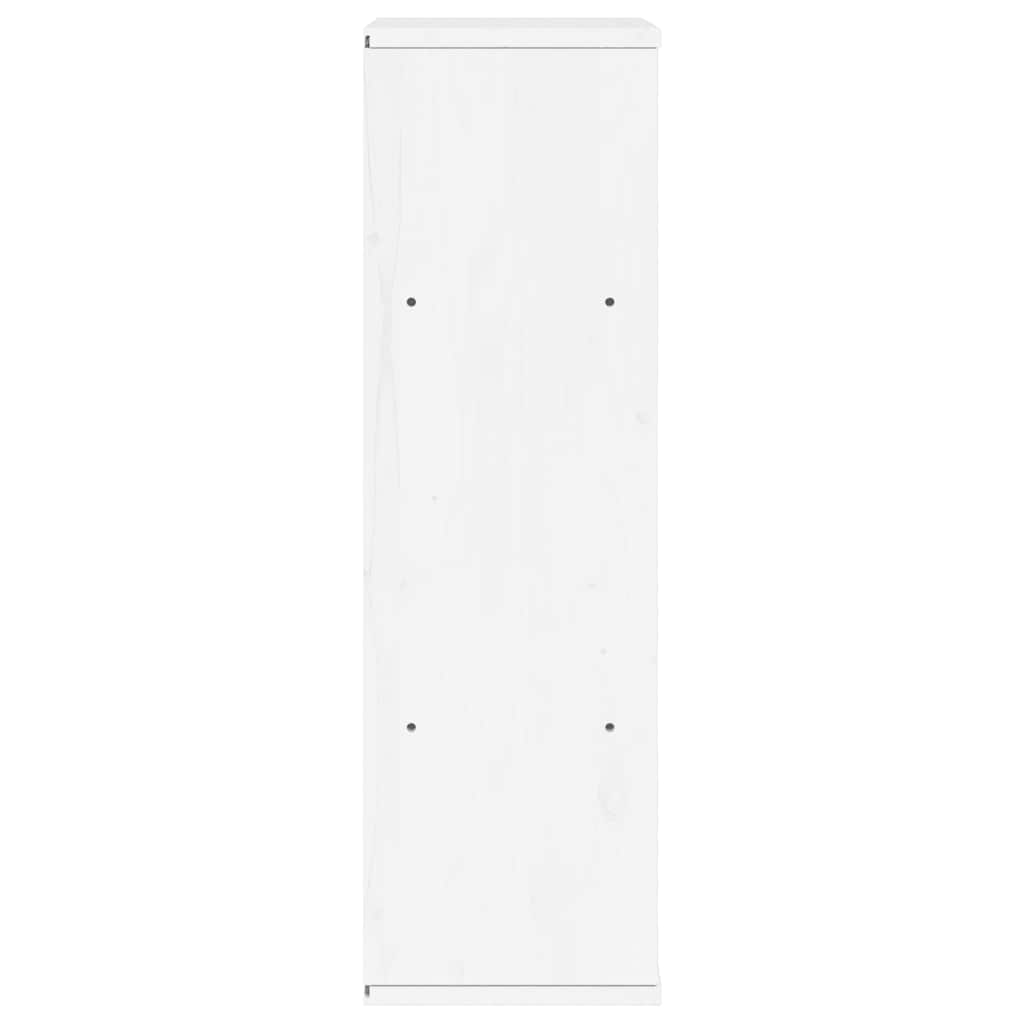 Side Cabinet "ODDA" White 40x24x79 cm Solid Wood Pine