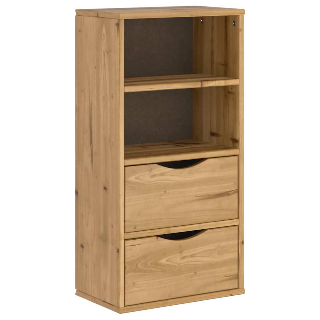 Side Cabinet with Drawers "ODDA" 40x24x79 cm Solid Wood Pine
